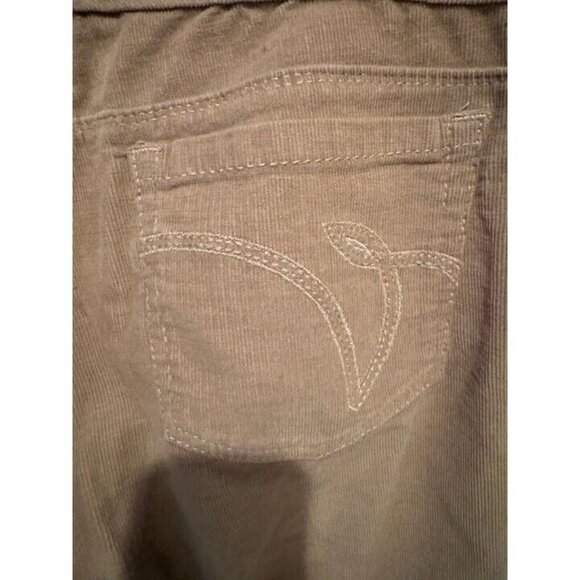 Gloria Vanderbilt Tan Corduroy Cords Pants Size 8 Regular Womens - Picture 5 of 5
